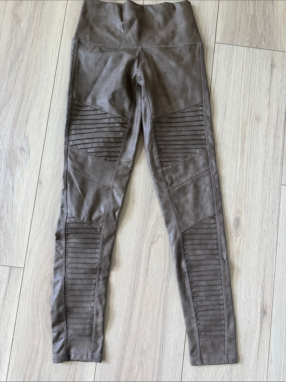 7 For All Mankind Brown Moto-Style Jeggings XS